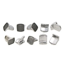 10Pack Dental Bondable Bite-Builder Hinge Button Hinge Lingual Tongue Tamers Kit