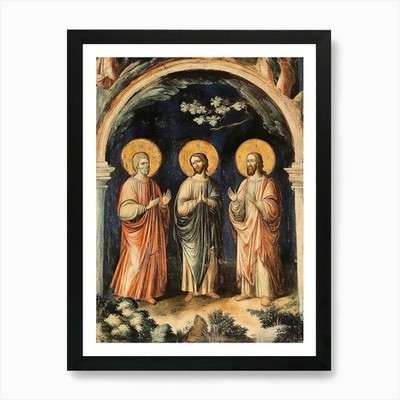Drei Evangelisten Kunstdruck gerahmt Wandbild Poster Leinwanddruck Bild