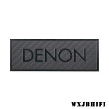 DENON Speaker Custom Made Logo Badge carbon fibre 106mm 4.17" X39mm 1.54" 