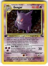 Pokemon TCG Fossil 1st Edition #05/62 Gengar (5) LP