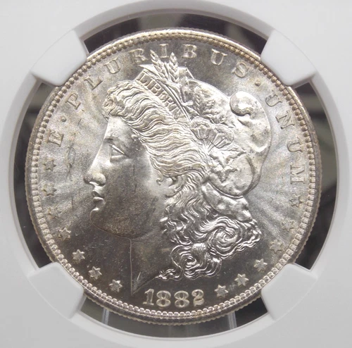 1882 "S" Morgan SILVER Dollar $1 NGC MS65 #011 Gem BU Uncirculated ECC&C, Inc.