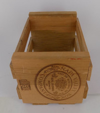Vintage Napa Valley Box Company Embossed Wood Media Storage Crate FREE SHIP