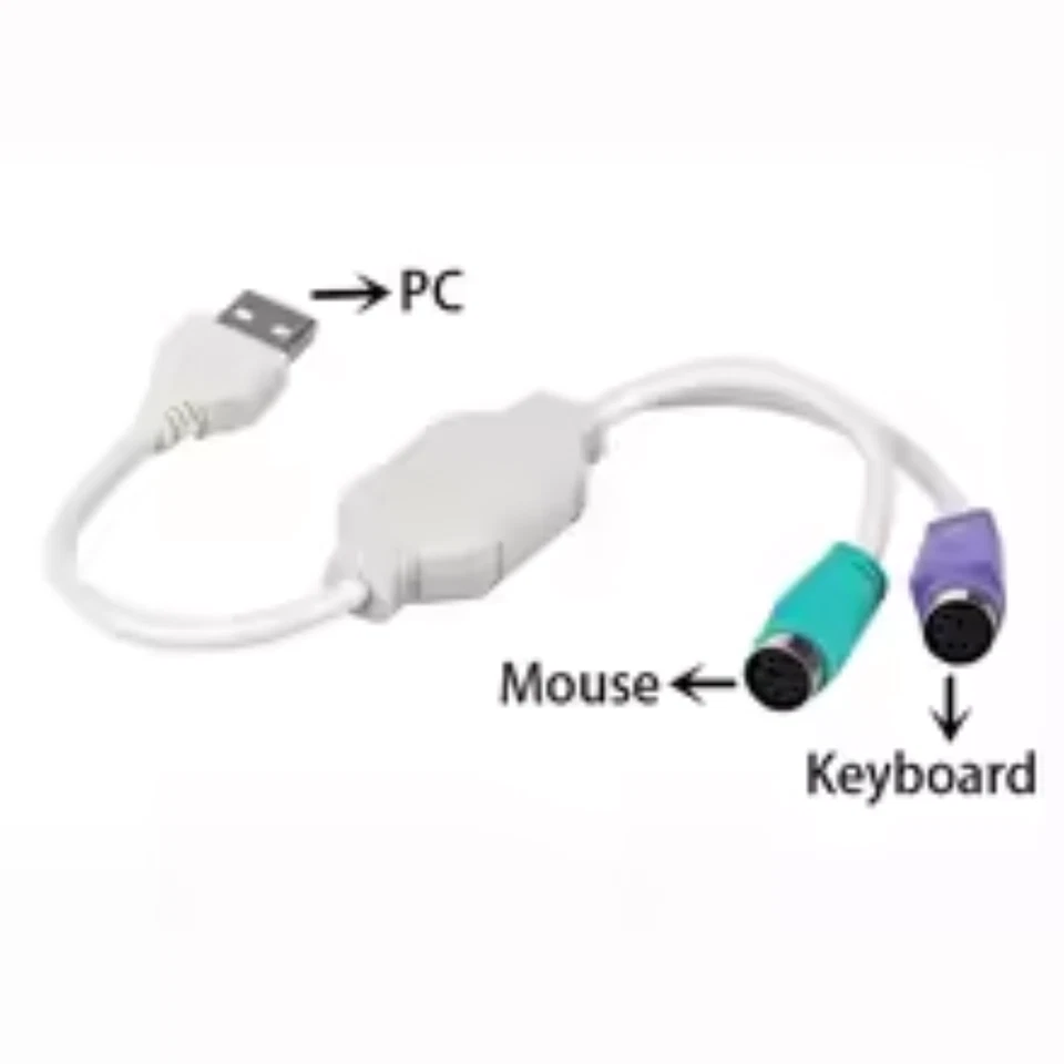 Cavo da USB A PS2 connettore 6p convertitore adattatore per pc mouse Altri IT - Immagine 4 di 4