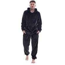 Keanu Mens Fleece Hooded Pajama Set TC481 