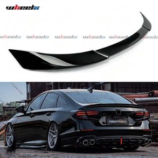 For 2018-2021 Honda Accord Rear Trunk Spoiler Wing Duckbill V Style Glossy Black