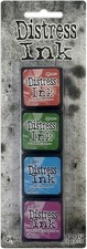 Distress Mini Ink Pads 4/Pkg Kit 2