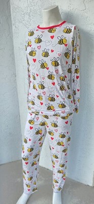 Little Sleepies Bee Mine Bamboo Pajama Set Size Men's Small