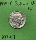 1929-P Buffalo 🦬 Indian Head Nickel 5c AU About Uncirculated