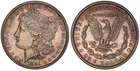 1881 Philadelphia Mint Silver Morgan Dollar Rainbow Toned PCGS AU53 $1 🇺🇸
