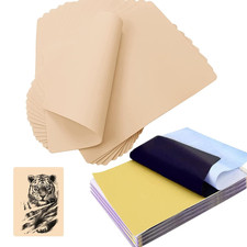 30Pcs Blank Tattoo Practice Skin and Transfer Paper Kit Include 10Pcs Fake Skin