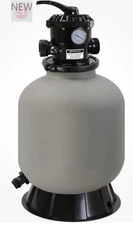 XtremepowerUS 16" Above Inground Swimming Pool Sand Filter System 7-Way, NEW