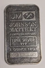 1 oz .999 Fine Silver Bar - Johnson Matthey ~ JM Serialized Bar