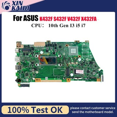 X432FAC Motherboard For ASUS S432F X432FLC X432FL V432F K432F Mainboard