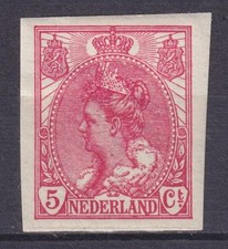 p1529/ Netherlands IMPERF 5 ct. Issue MH 1923