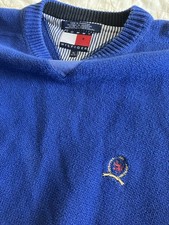 Vintage 1990s Tommy Hilfiger Knitted Sweater / Vintage 90s Crewneck Mens XL