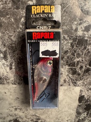 Rapala Clackin  Rap CNR-7 Silver 2-3/4'' 7/8 oz Discontinued Lipless Crankbait NI