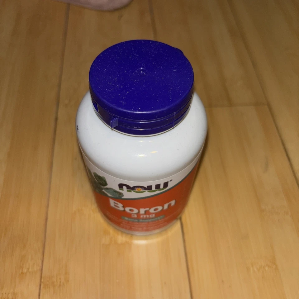 NOW Foods, boro, 3 mg, 250 cápsulas vegetales Foto 2 de 4