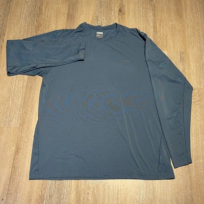 Columbia Titanium Long Sleeve Shirt Mens XL Omni-Dry Blue Performance Top EUC