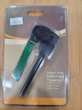 Fire Starter ~  MAGNESIUM FLINT ROD Comes With Scraper - 1000'S OF USES