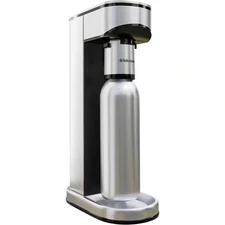 Stainless Steel Sparkling Water and Soda Maker Machine LUX Bundle with One 1L St