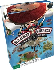 Rabbit Pirates Family Board Game - Educational Card Game of War for Treasure