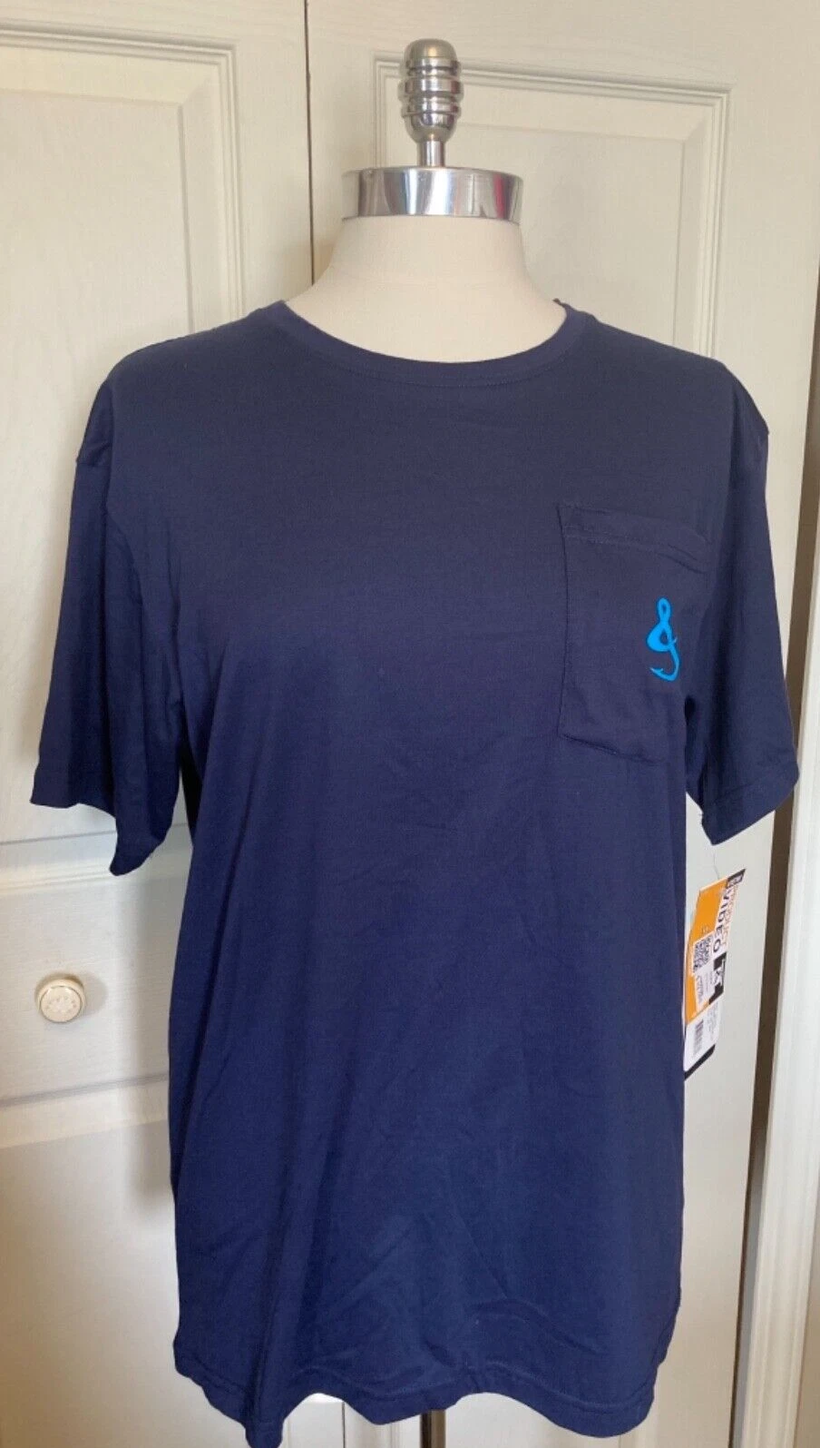 Hook & Tackle Men's American Sailfish Blue Short Sleeve Fishing T-Shirt Medium