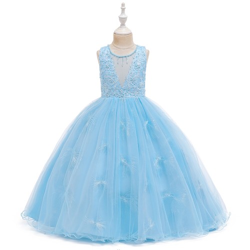 Kids Girls Princess Tutu Dress Evening Formal Prom Ball Gown Brithday Pageant - Picture 7 of 58