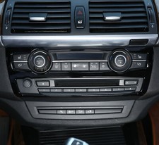 gl�nzend Schwarz Konsole Bedienfeldabdeckung Passend f�r BMW X5 X6 E70 E71 08-13