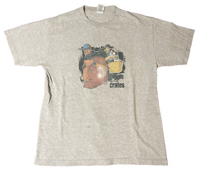 Vintage DITC Rap Tee Diggin in the Crates Shirt Gray Alstyle Apparel Size Large