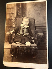 Charming Little Child, Fancy Outfit, c1880s, Cabinet Photo CPP109