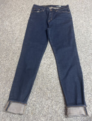 Jean Femme Skinny Droit J.Crew Taille 29S - Délavé Foncé, Stretch Coton & élasthanne, Occasion Très Bon état