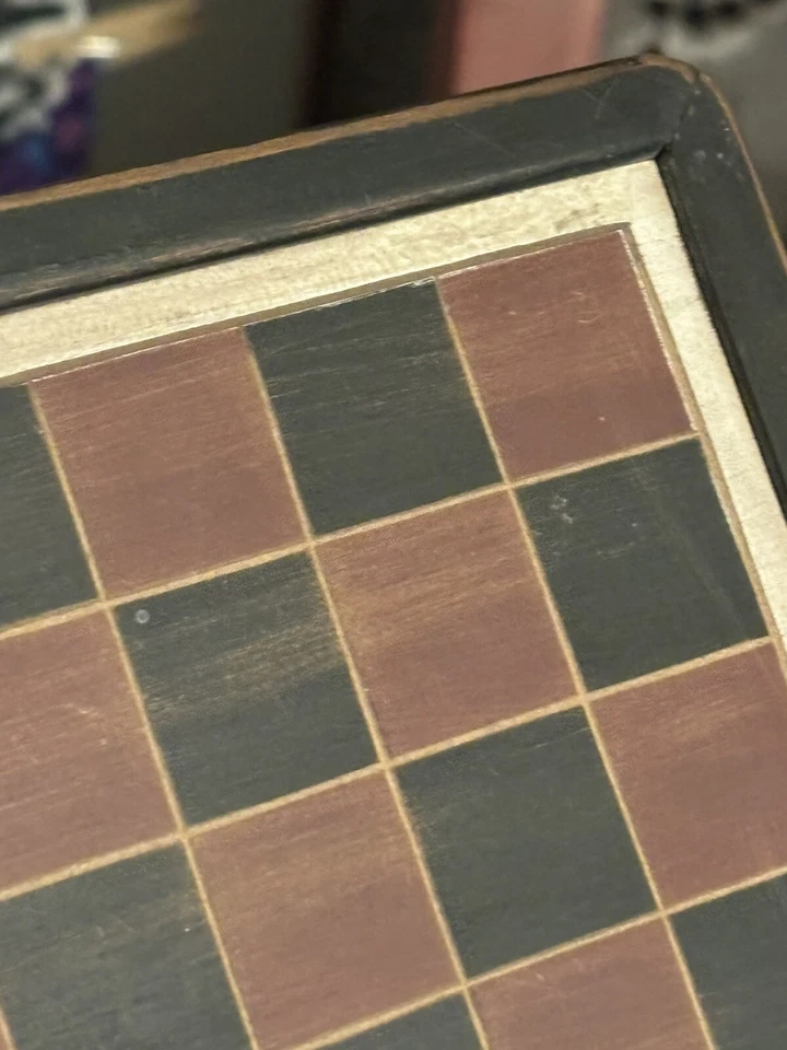 Country Farmhouse Primitive Style Wood Wooden Checker Game Board READY TO HANG! - Image 4 of 4