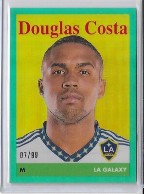 2023 Topps Chrome MLS Douglas Costa 1958 Throwback Aqua Refractor #/99