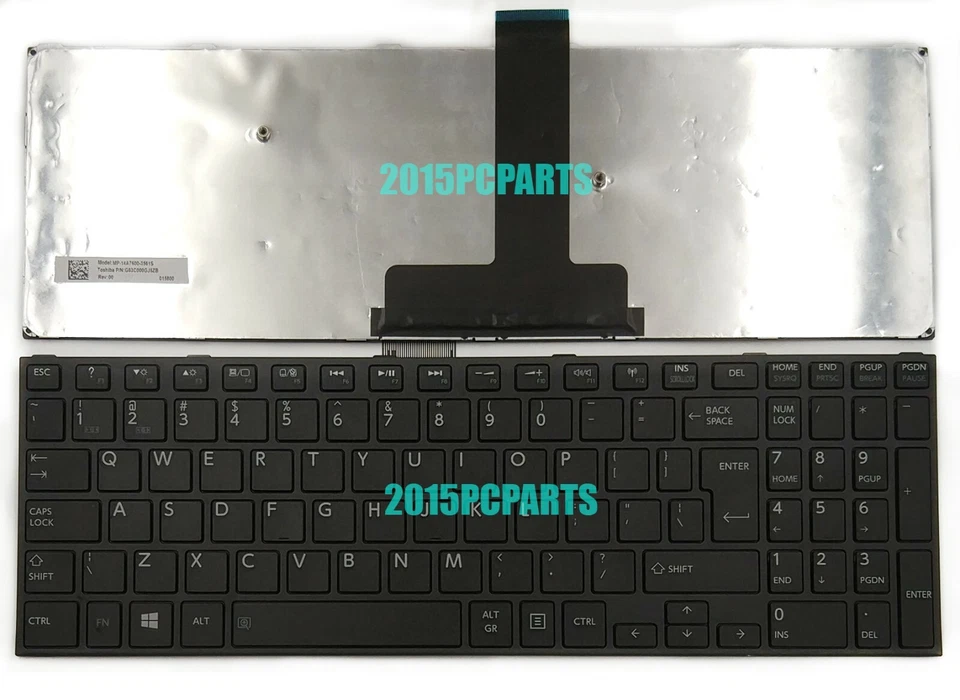 New Original Black Toshiba Satellite Pro R50-C Tecra A50-C Z50-C Keyboard US - Image 3 of 3