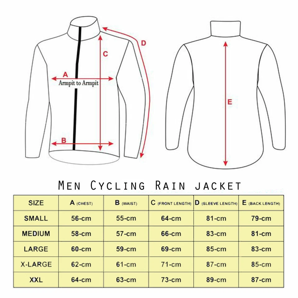 Chaqueta impermeable de ciclismo para hombre de alta visibilidad para correr Top abrigo de lluvia S a 2XL Foto 2 de 4