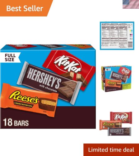 Delicious Milk Chocolate Assorted Bars - KIT KAT & REESE'S Variety Pack, 27.3 oz