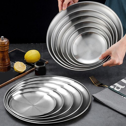 Tragbare Edelstahl für Camping Teller ideal für Picknicks und mehr - Bild 7 von 26
