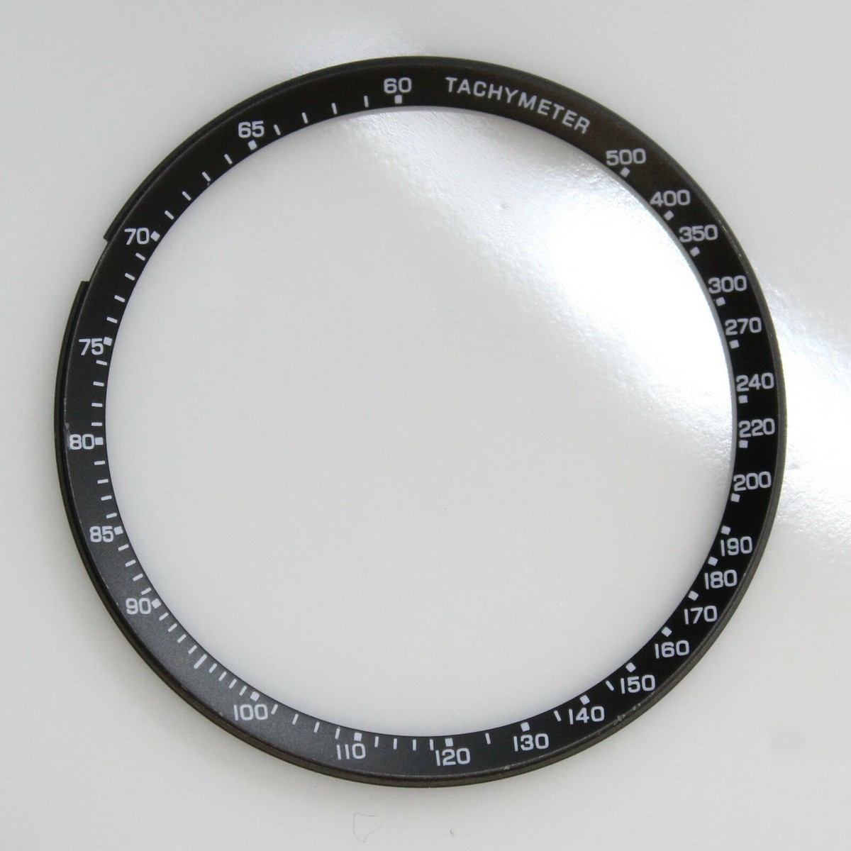 Only Black Tachymeter Inner Dial Ring For Seiko Panda 6138-8020