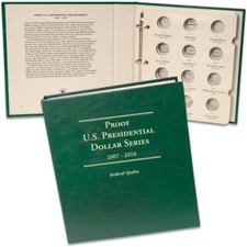 Littleton Coin Album For Proof Presidential Dollar Coins 2007 2016 LCA71 New