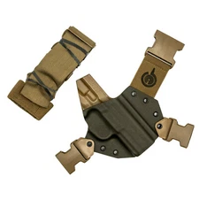 Gunfighters INC Kenai Kydex Chest Holster Fit FN FNX 45 Tactical Dark Gray Right