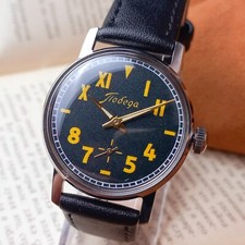 Pobeda Vintage Mens Wrist Watch Soviet Mechan...