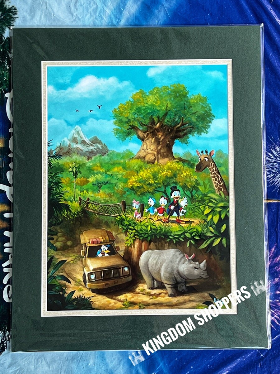 2022 Disney Parks Rob Kaz Donald Duck Animal Kingdom Trek Fine Art