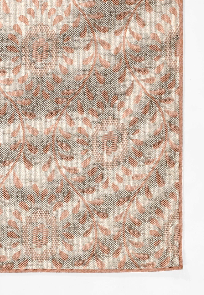 Momeni Riviera Transitional Indoor/Outdoor Area Rug, Coral, 6'6" X 9' - Image 2 of 4