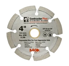 MK DIAMOND Circular Saw Blade 4 Inch Segmented Multi-Purpose THA 166987