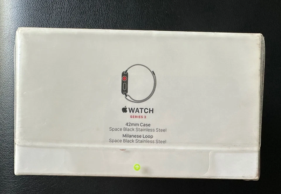 Apple Watch Series 3 42mm GPS + Cellular Black SS Milanese A1861 Sealed Unlocked - Image 3 of 4