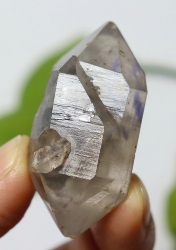 34.4g NATURAL HAVE MOVING Water Quicksand Enhydro QUARTZ Crystal Point Specimen - Picture 14 of 15