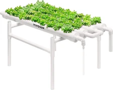Hydroponic Grow Kit, 1 Layer 36 Plant Sites 4 Food-Grade PVC-U Pipes Hydroponics
