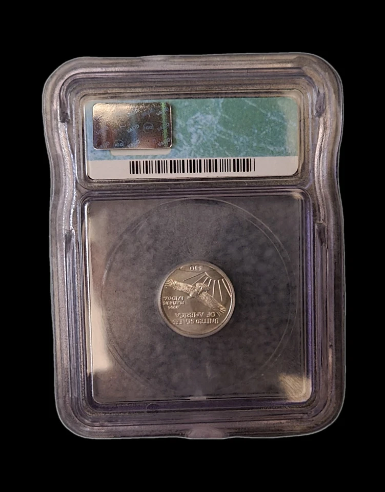 2008 - $10 - 1/10 oz Platinum American Eagle - ICG MS 70 - Statue Of Liberty - Image 3 of 3