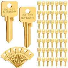 MorningRo 50 Pcs Do Not Duplicate Key Blanks Metal Key Replacements House Key...