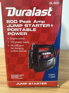 DURALAST 800 PEAK AMP JUMP STARTER NEW IN BOX NEVER USED